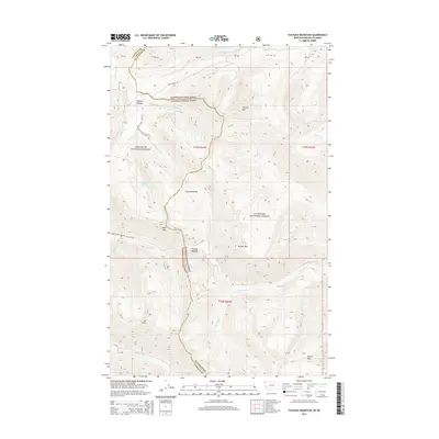 2014 Map of Tuchuck Mountain, 2014 Print