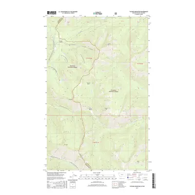 2017 Map of Tuchuck Mountain, 2017 Print