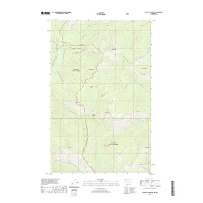 2020 Map of Tuchuck Mountain, 2020 Print