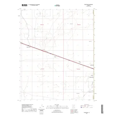 2018 Map of Tucker Mesa, 2018 Print