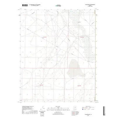 2018 Map of Tucker Mesa NE, 2018 Print