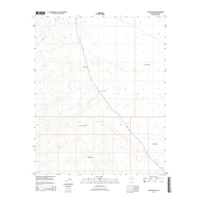 2014 Map of Tucker Mesa NW, 2014 Print