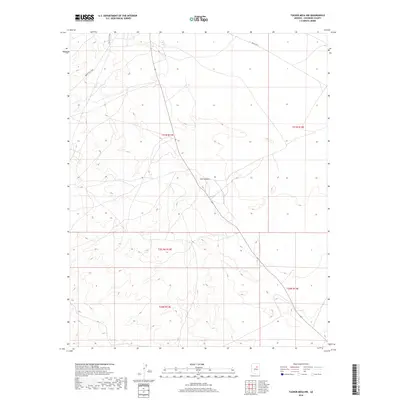 2018 Map of Tucker Mesa NW, 2018 Print