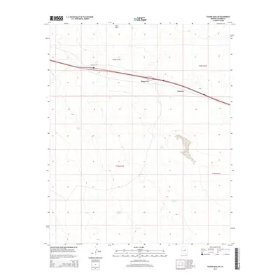 2014 Map of Tucker Mesa SW, 2014 Print