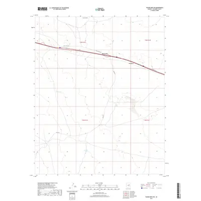 2018 Map of Tucker Mesa SW, 2018 Print