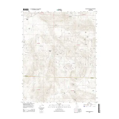 2015 Map of Tucker Mountain, 2015 Print