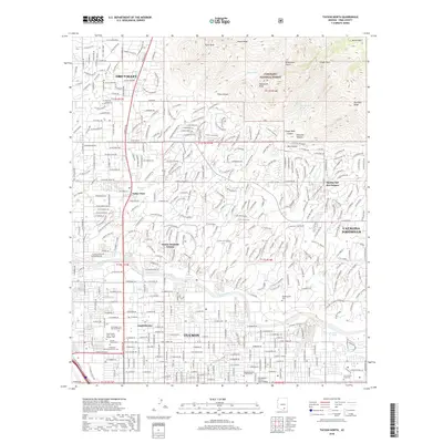 2018 Map of Tucson North, 2018 Print