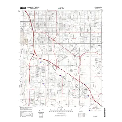 2014 Map of Tucson, 2014 Print