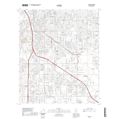 2021 Map of Tucson, 2021 Print