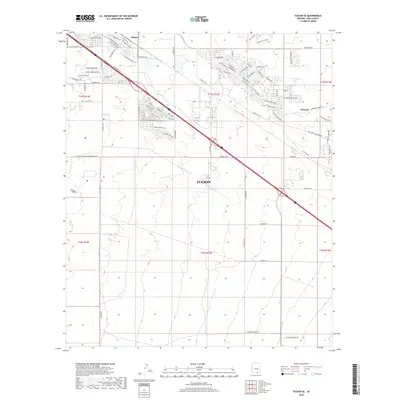 2018 Map of Tucson SE, 2018 Print