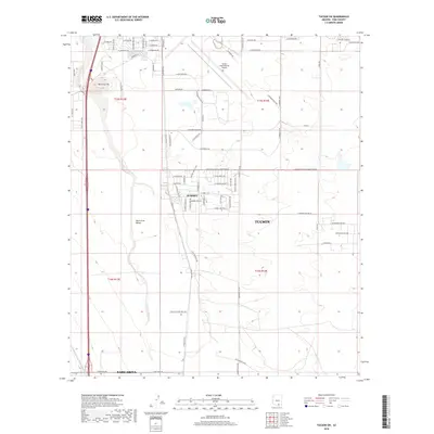 2018 Map of Tucson SW, 2018 Print