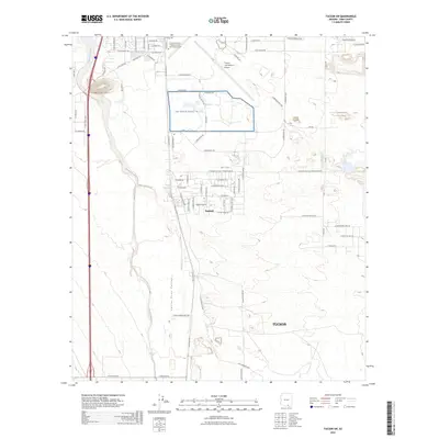 2026 Map of Tucson SW, 2026 Print
