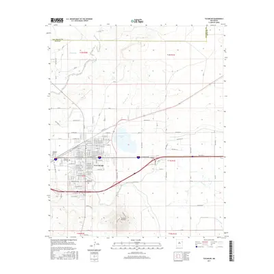 2017 Map of Tucumcari, 2017 Print