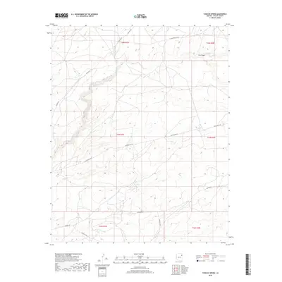 2018 Map of Tudecoz Spring, 2018 Print