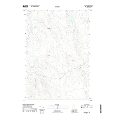 2018 Map of Tug Mountain, 2018 Print
