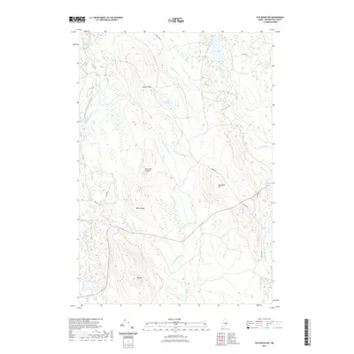 2021 Map of Tug Mountain, 2021 Print