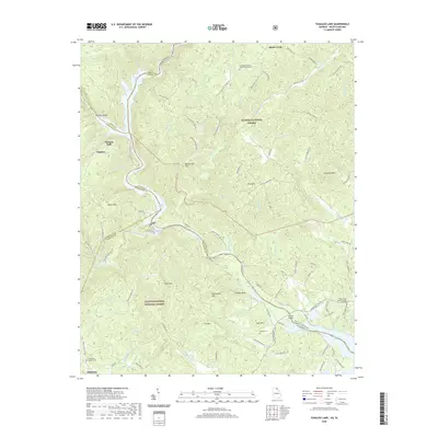 2020 Map of Tugaloo Lake, 2020 Print