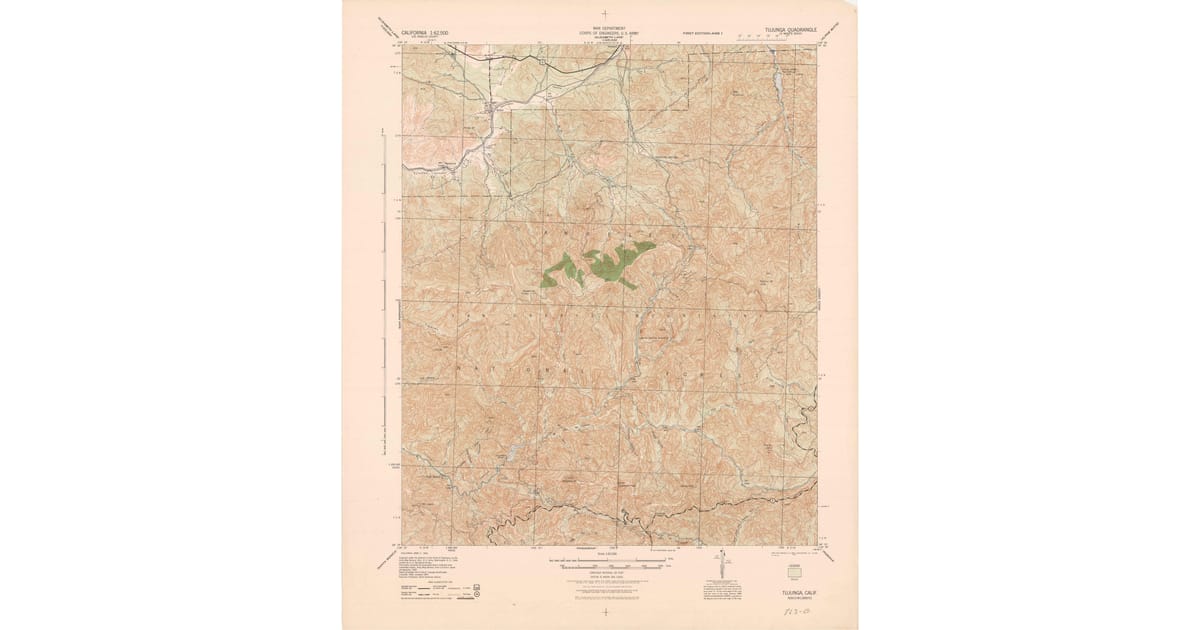 Tujunga Calif Map.pdf 1944 Map of Tujunga, Los Angeles County, CA — High-Res | Pastmaps