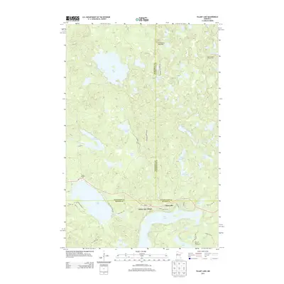 2013 Map of Tulaby Lake, 2013 Print