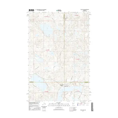 2016 Map of Tulaby Lake, 2016 Print