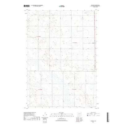 2017 Map of Tulare SE, 2017 Print