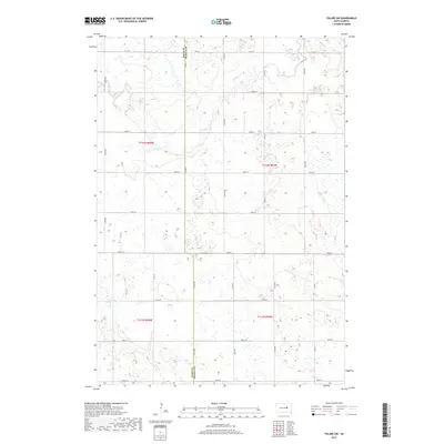 2017 Map of Tulare SW, 2017 Print