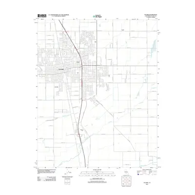 2012 Map of Tulare, 2012 Print