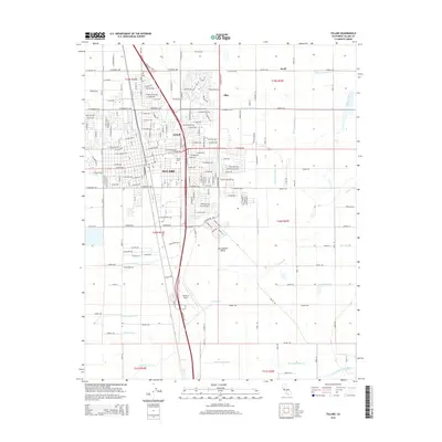 2015 Map of Tulare, 2015 Print