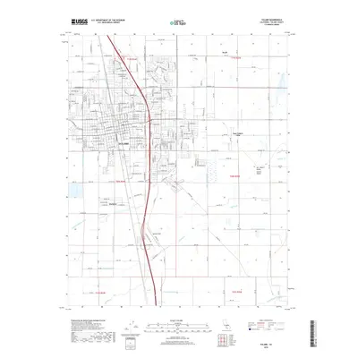 2018 Map of Tulare, 2018 Print