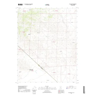 2018 Map of Tule Canyon, 2018 Print