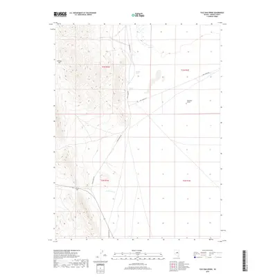 2018 Map of Tule Dam Spring, 2018 Print