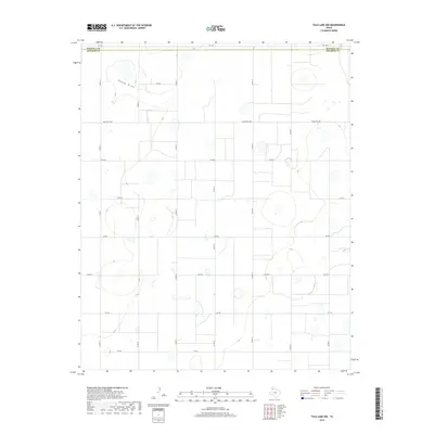 2019 Map of Tule Lake NW, 2019 Print