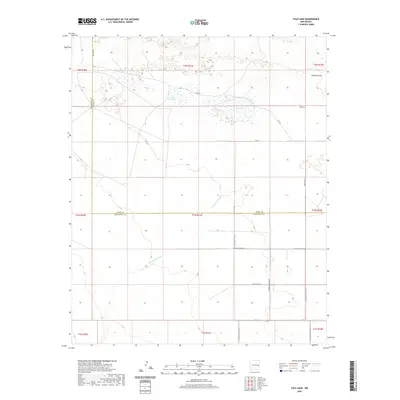 2020 Map of Tule Lake, 2020 Print