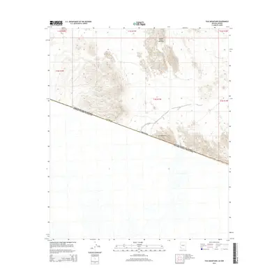 2014 Map of Tule Mountains, 2014 Print