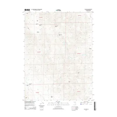 2014 Map of Tule Peak, 2014 Print