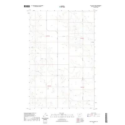 2020 Map of Tule Valley West, 2020 Print