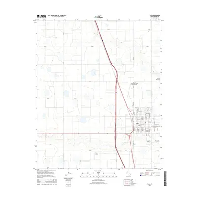 2016 Map of Tulia, 2016 Print