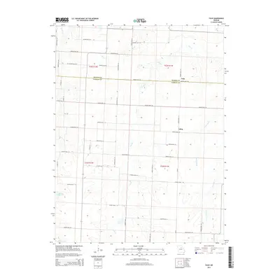2014 Map of Tulip, 2014 Print