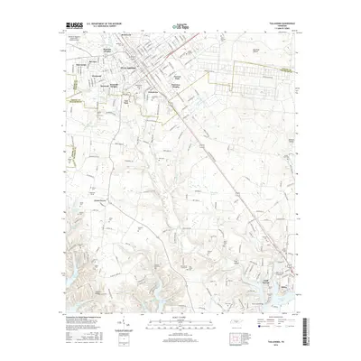 2016 Map of Tullahoma, 2016 Print
