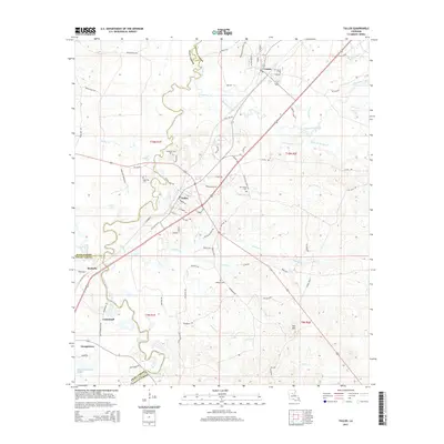 2015 Map of Tullos, 2015 Print