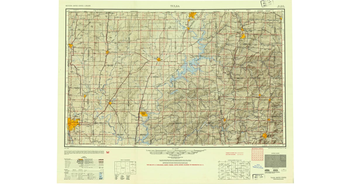 1950s Maps of Southwest City MO - Tulsa Tulsa County Ok Usgs Topo 1954 Og 1200x630 