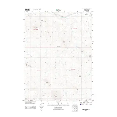 2013 Map of Tumble Mountain, 2013 Print