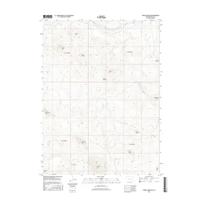 2016 Map of Tumble Mountain, 2016 Print