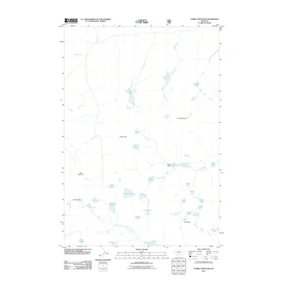 2011 Map of Tumble Mountain, 2011 Print