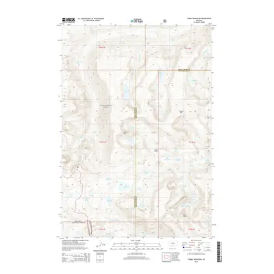 2014 Map of Tumble Mountain, 2014 Print