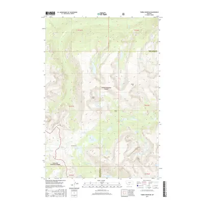2017 Map of Tumble Mountain, 2017 Print