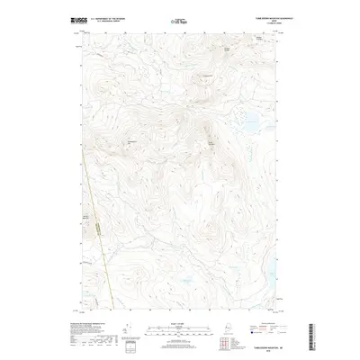 2018 Map of Tumbledown Mountain, 2018 Print