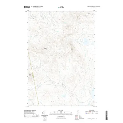 2021 Map of Tumbledown Mountain, 2021 Print