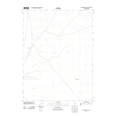 2012 Map of Tumbleweed Flat, 2012 Print