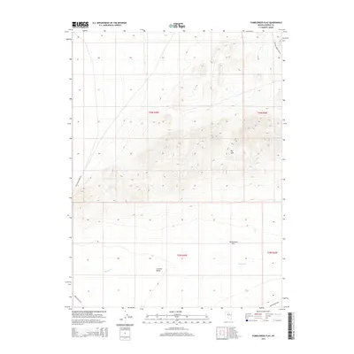 2014 Map of Tumbleweed Flat, 2014 Print